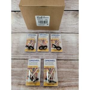 (Lot of 5) Dremel 403-02 Set of 2 Nylon Bristle Brushes New/Sealed